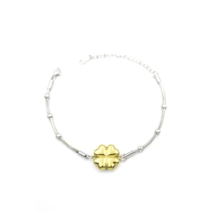 LitaeTrend Yonca Zincir Bileklik - Altın