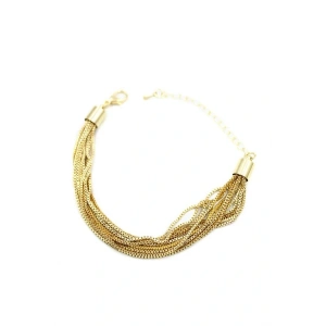 LitaeTrend Zincirli Bileklik - Altın