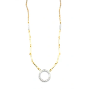 LitaeTrend Zincirli Vip Kolye - Altın