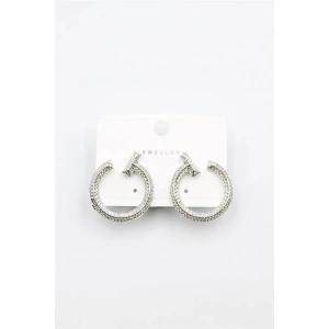 LitaeTrend Zirkon Taşlı Küpe - Gümüş