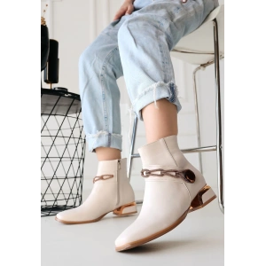 Roxani Bej Cilt Topuklu Bot