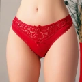 HERŞEYTREND  Kırmızı Bel Kısmı Dantel İşlemeli Külot