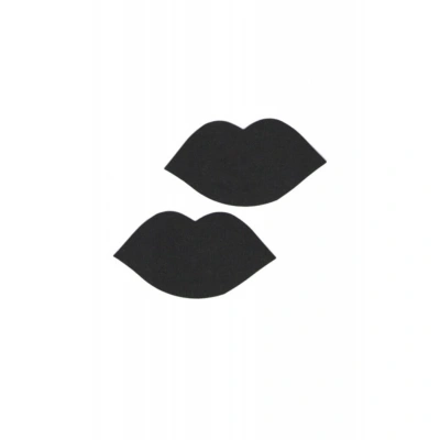 Litae Siyah Dudak Şeklinde Fantezi Göğüs Ucu Kapatıcı