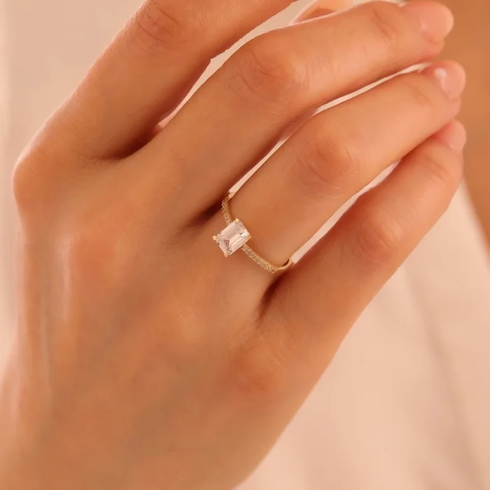 Baget Minimal 14 Ayar Altın Yüzük