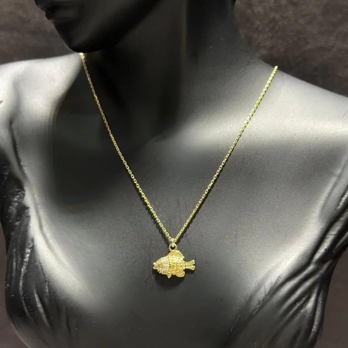 BALIK MODEL 14 AYAR ALTIN KOLYE