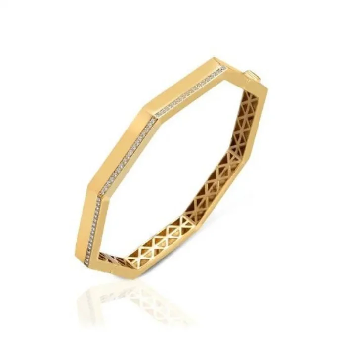 Çokgen Yüzeyli 14 Ayar Kelepçe