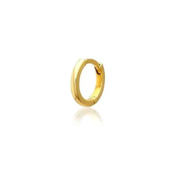 Düz Halka 14 Ayar Küpe