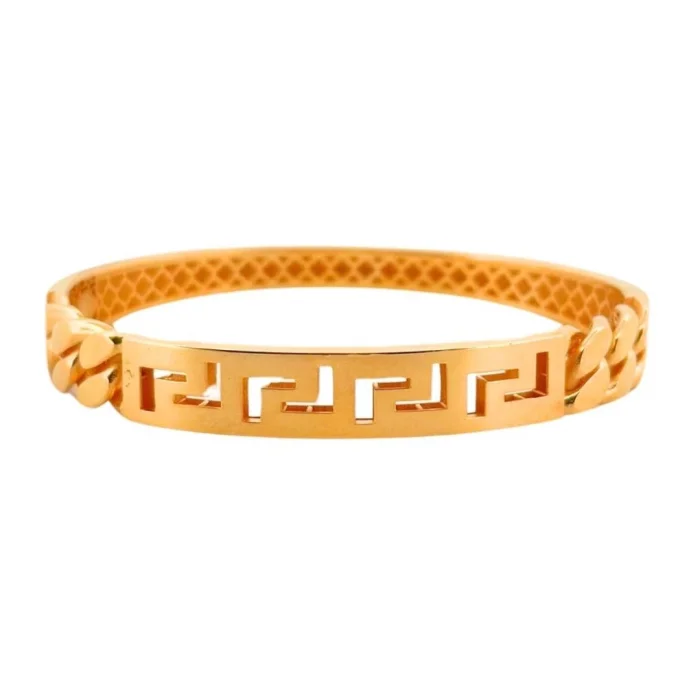 GREK DESENLİ 22 AYAR ALTIN KELEPÇE