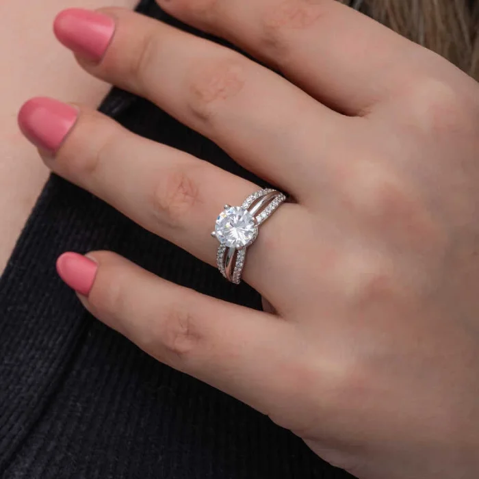 Gümüş Tek Taş Kadın Yüzük