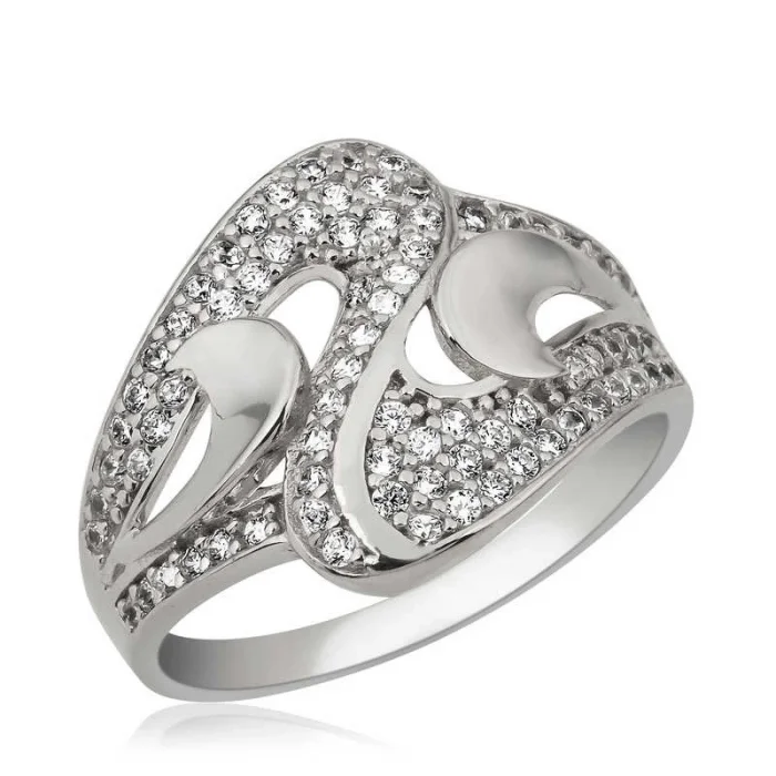 Gümüş Zirkon Taşlı Bayan Yüzük