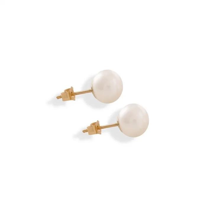 İnci 14 Ayar Altın Küpe