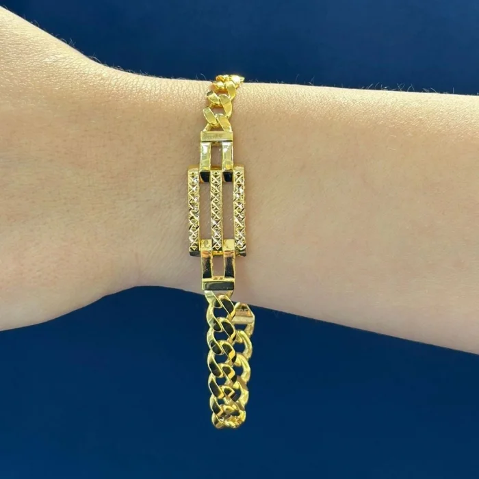 Kaburga Gurmet 14 Ayar Altın Bileklik