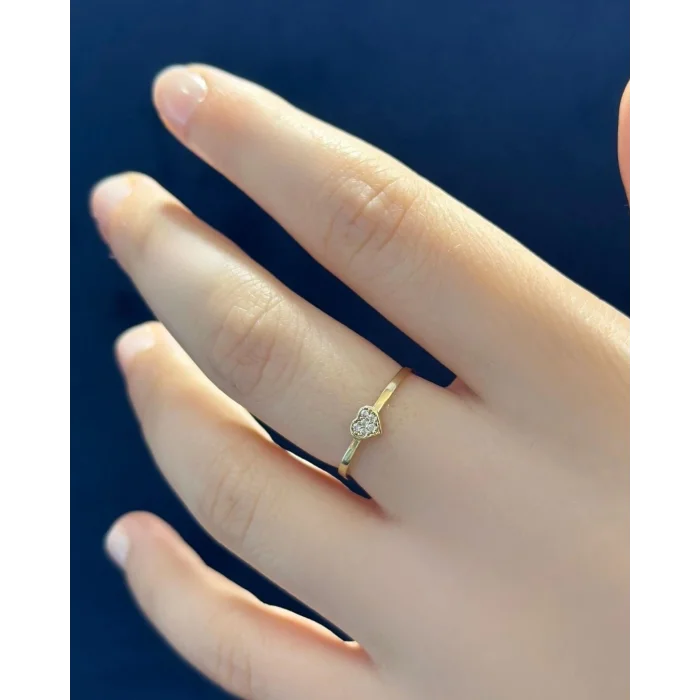 Kalp Minimal 14 Ayar Altın Yüzük