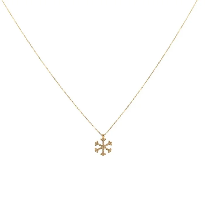 KAR TANESİ 14 AYAR ALTIN KOLYE