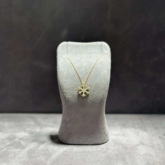 KAR TANESİ 14 AYAR ALTIN KOLYE