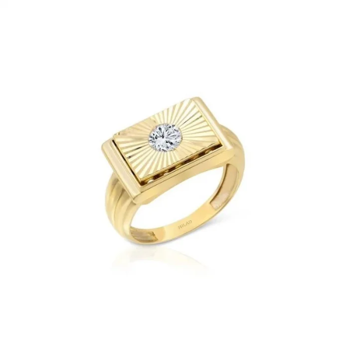 Kare Şövalye 14 Ayar Erkek Yüzük