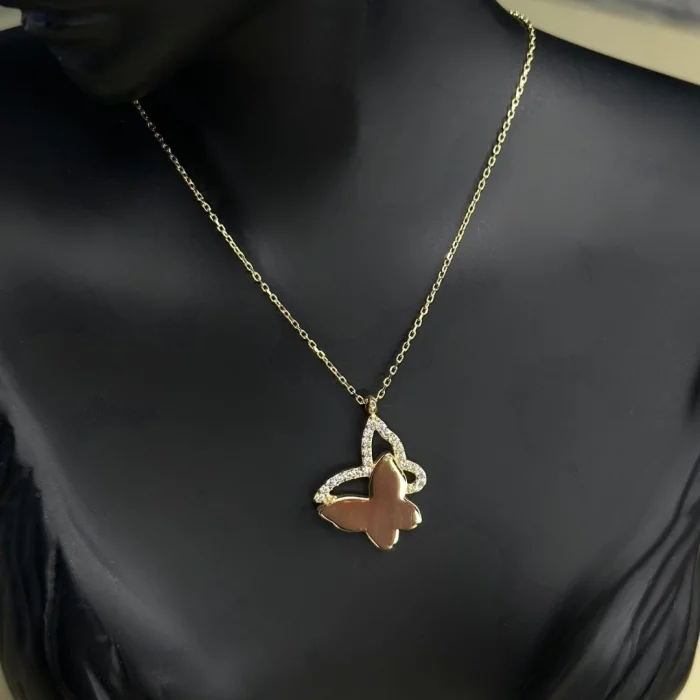 Kelebek 14 Ayar Altın Kolye