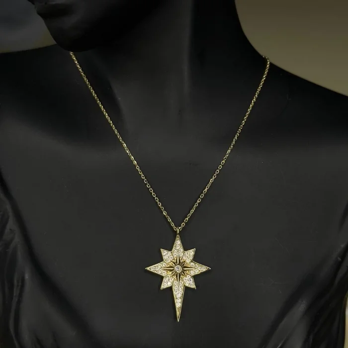 Kutup Yıldızı 14 Ayar Altın Kolye