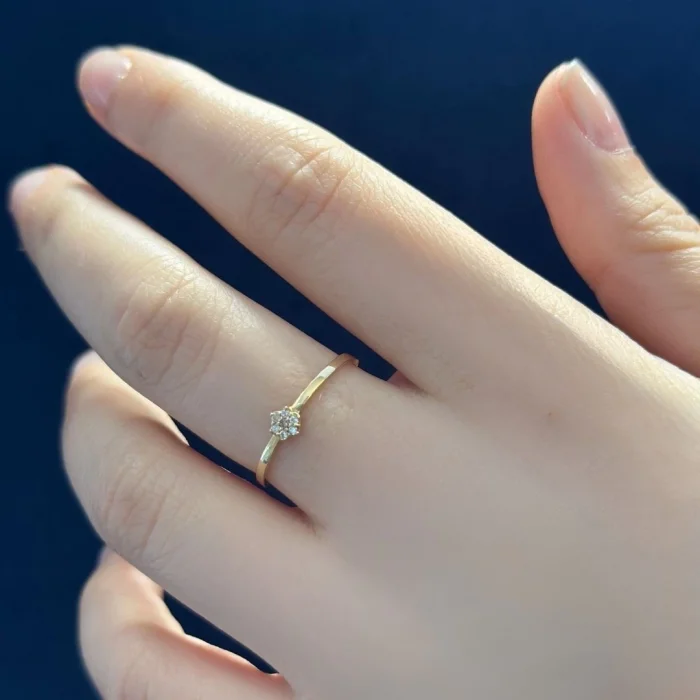 Minimal 14 Ayar Altın Yüzük