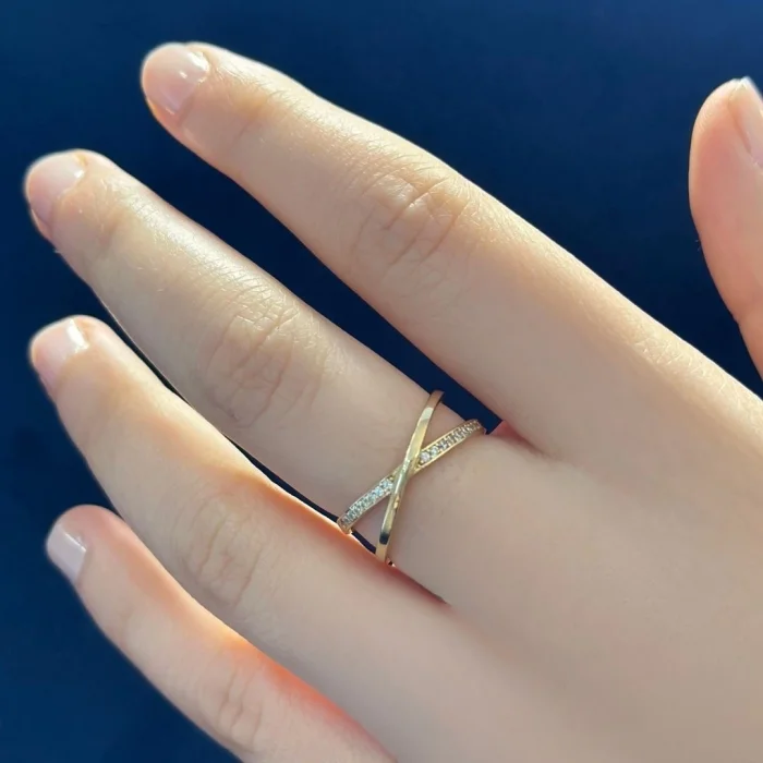 Minimal 14 Ayar Altın Yüzük