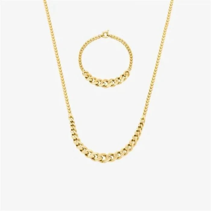 Ortası Kalın Zincir 14 Ayar Set