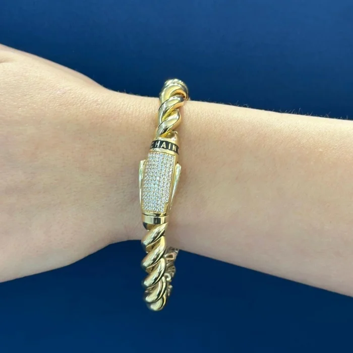 Sarmal Gurmet 14 Ayar Altın Bileklik