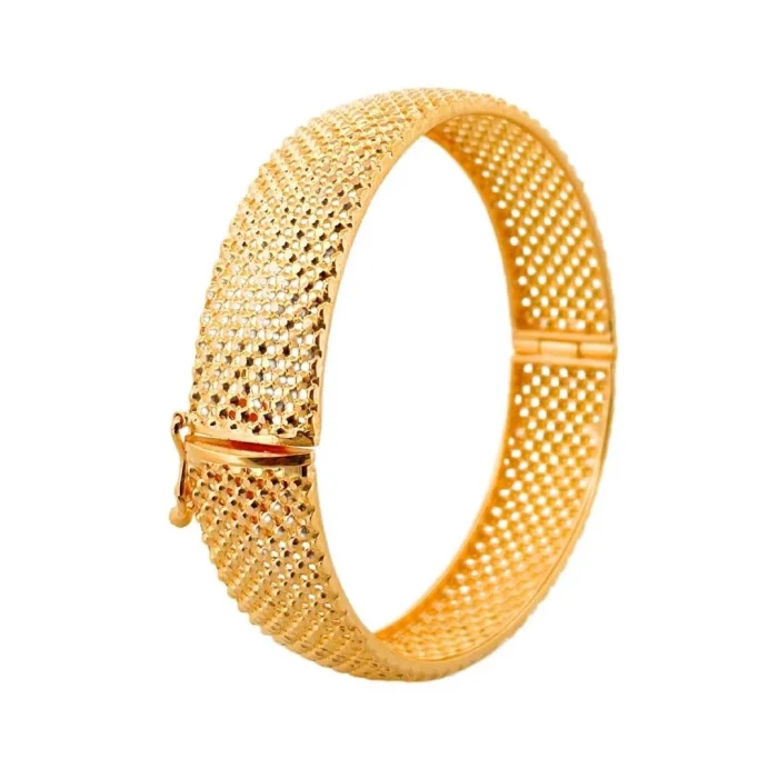 Sepet Örgü 22 Ayar Altın Kelepçe