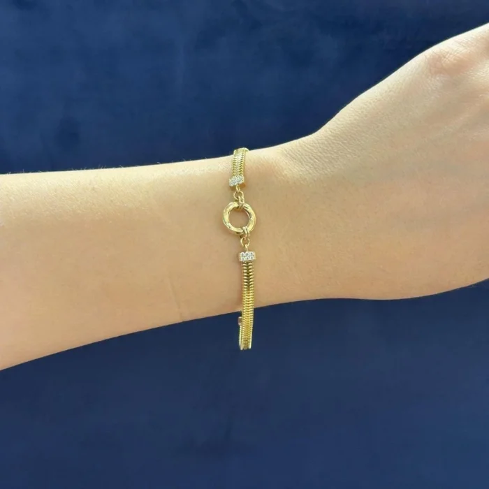 SİMİT KİLİT 14 AYAR ALTIN BİLEKLİK