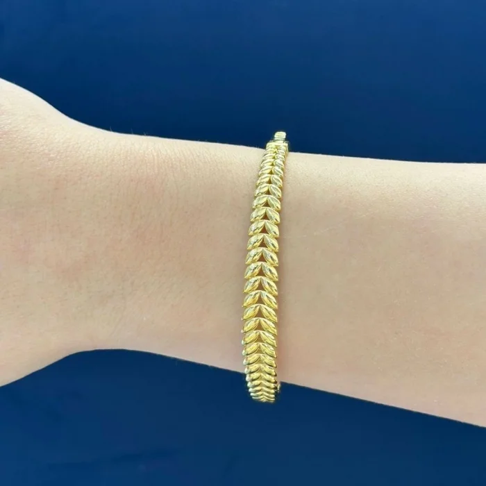 Süzme Başak 14 Ayar Altın Kelepçe