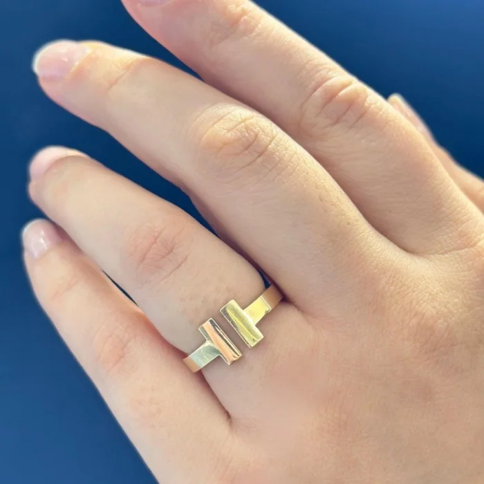 T Model 14 Ayar Altın Yüzük