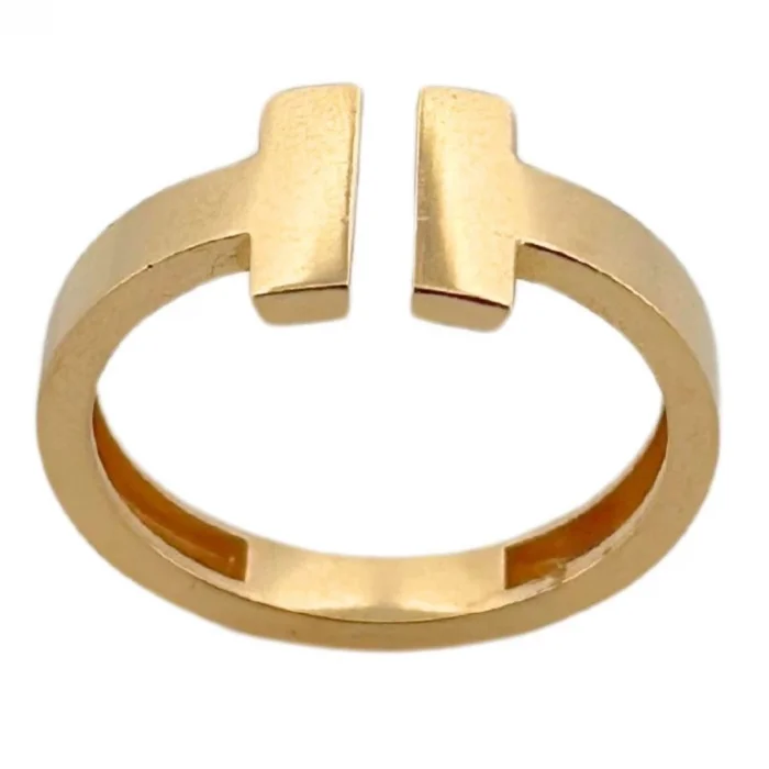 T Model 14 Ayar Altın Yüzük