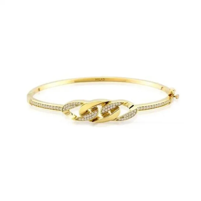 Taşlı Zincir Model 14 Ayar Kelepçe