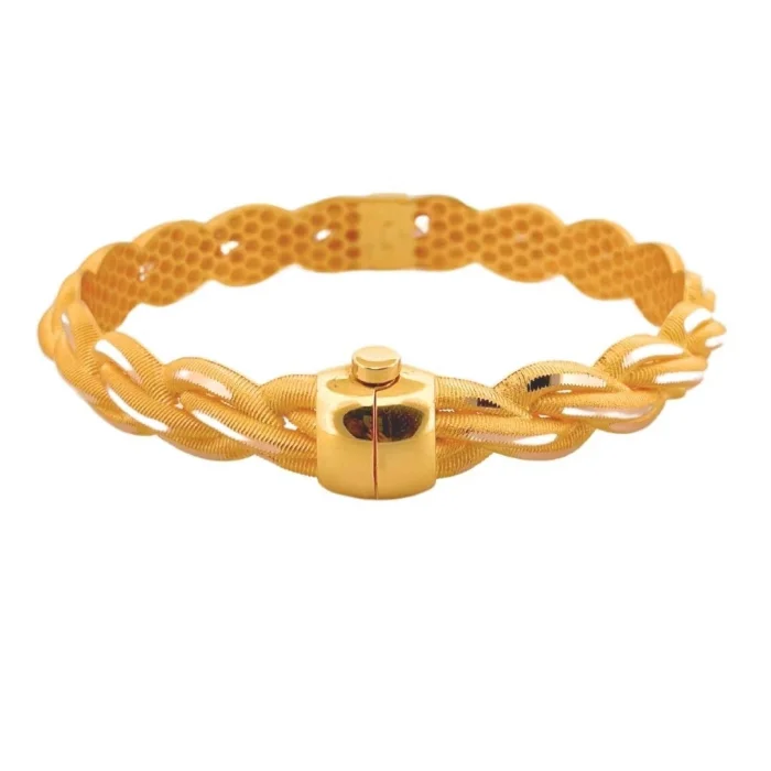 Tokalı Burma 14 Ayar Altın Kelepçe