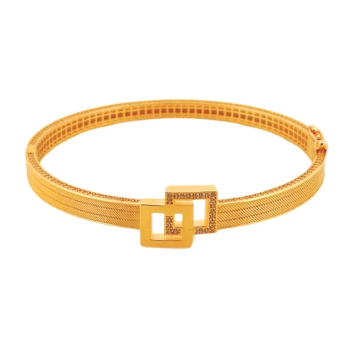 Yeni Nesil Hasır 14 Ayar Altın Kelepçe