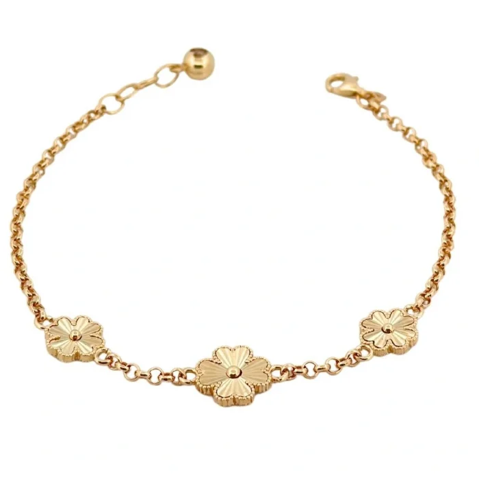 Yonca 14 Ayar Altın Bileklik