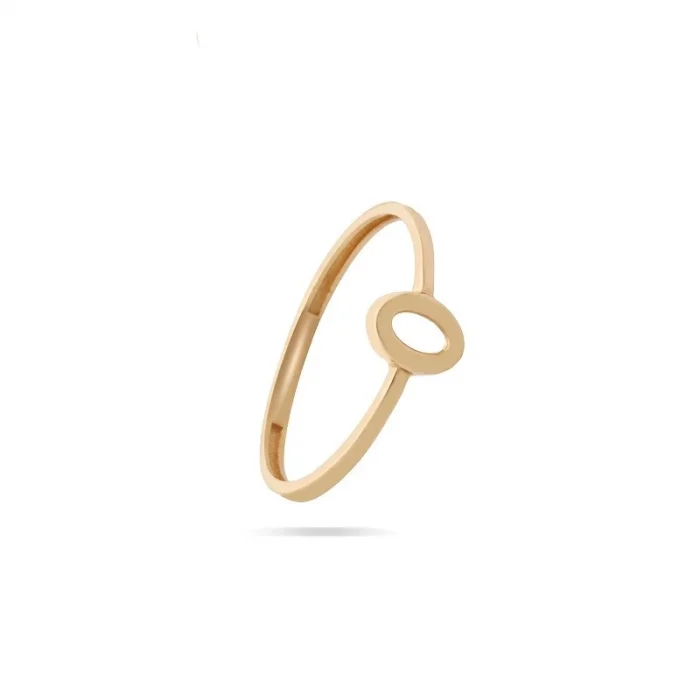 Yuvarlak Minimal 14 Ayar Altın Yüzük