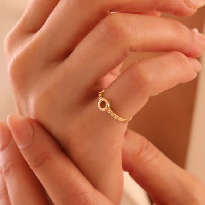 Yuvarlak Minimal 14 Ayar Altın Yüzük