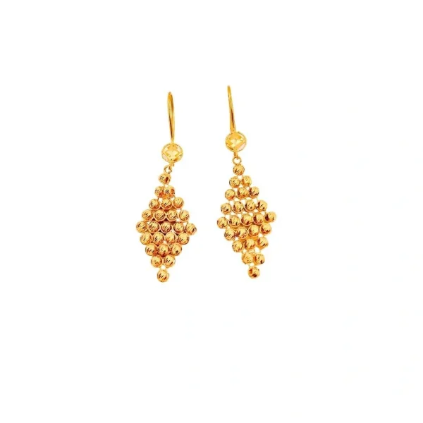 BAKLAVA DİLİMİ DORİKA TOPLU KÜPE