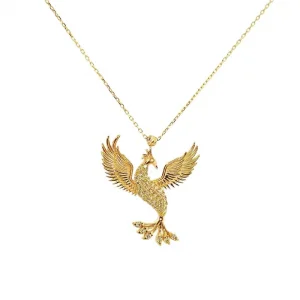 Anka Kuşu 14 Ayar Altın Kolye