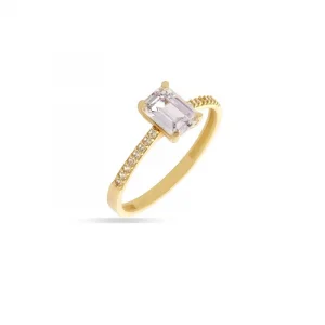 Baget Minimal 14 Ayar Altın Yüzük