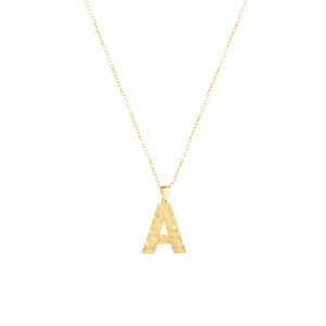 Baş Harf 14 Ayar Altın Kolye