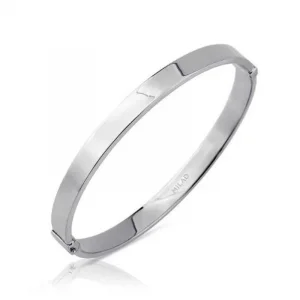 Beyaz Altın Sade Model 14 Ayar Kelepçe