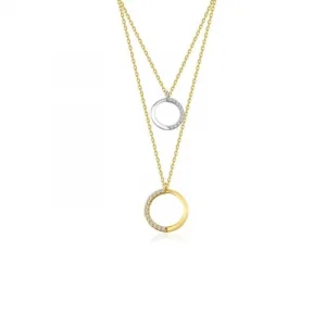 Çember Düet Kolye 14 Ayar