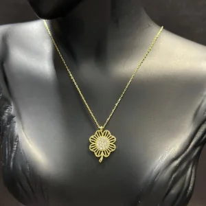 ÇİÇEK 14 AYAR ALTIN KOLYE