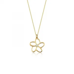 Çiçek Kolye 14 Ayar