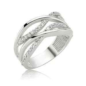 Gümüş Dalgalı Bayan Yüzük