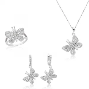 Gümüş Kelebek Bayan Set