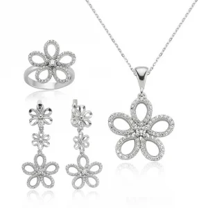 Gümüş Papatya Bayan Set