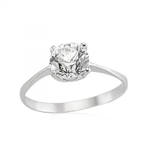 Gümüş Tek Taş Bayan Yüzük