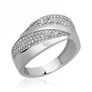 Gümüş Zirkon Taşlı Bayan Yüzük